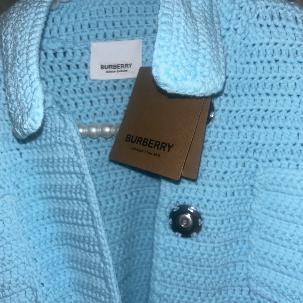 Burberry Capsule Crochet Jacket – Rare Bright Topaz Blue - Picture 9 of 11